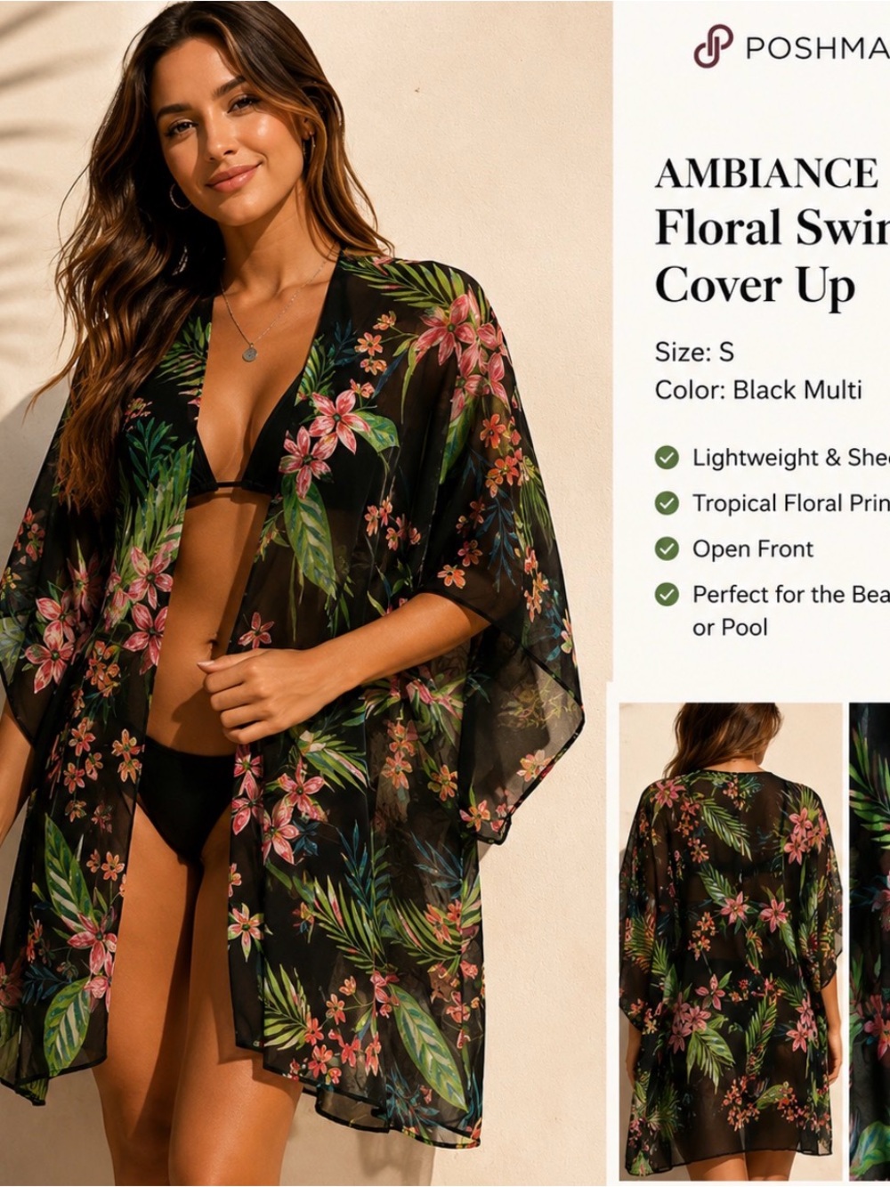 Tropical Sheer Coverup 💗
